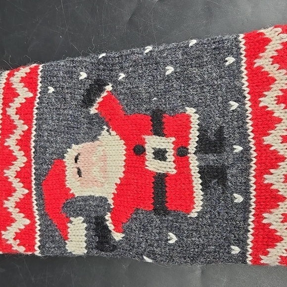 NEW CAROLINE Pottery Barn Christmas Holiday Stocking Wool Blend Fair Isle - Picture 4 of 8